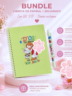 Christian Spiral Notebook & Pen Gift Set | Jesus Autism Design | Handmade